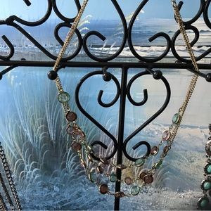 Colors of the sea jeweled necklace